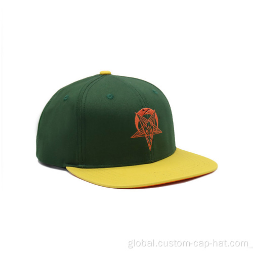 Snapback Cap Custom Two Tone Flat Brim Snapback Cap Factory